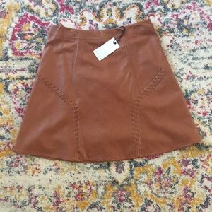 Loveriche boutique vegan leather skirt